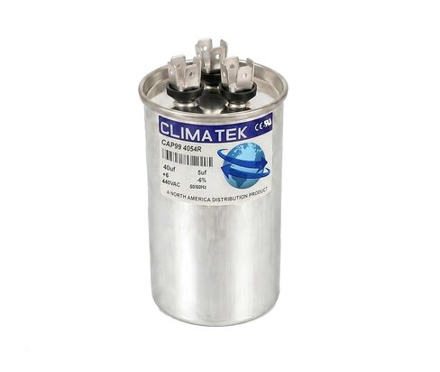 ClimaTek Dual Run Capacitor Fits Lennox 100335-09 - 40 + 5 uf MFD 440 Volt VAC Round in Saudi Arabia