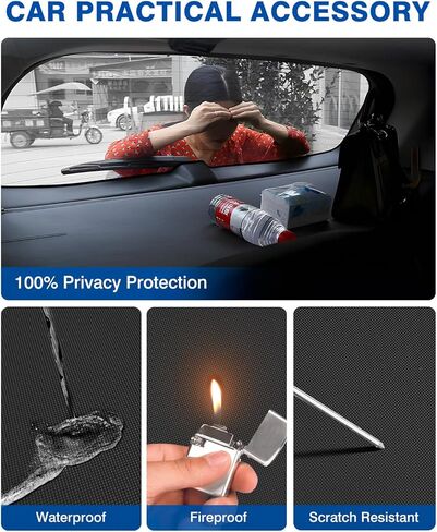 Autorder Cargo Cover for 2019-2023 Hyundai Santa Fe Accessories Upgraded Trunk Cover with Extra Storage Net Carbon Fiber Retractable Security Shield Shade Cover in Saudi Arabia