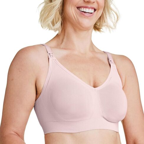 BRAVADO! DESIGNS Body Silk Seamless Nursing Bra for Breastfeeding, Wireless Maternity Bra, Grey Orchid Sustainable Fabric, X-Large Plus in Saudi Arabia
