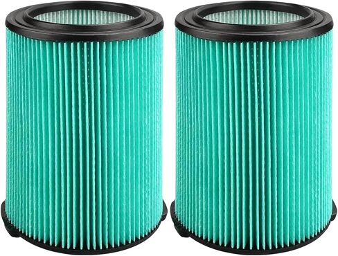 17912 & 9-17912 HEPA Vacuum Filter Compatible with Craftsman, Filter No.9-17912 fits 5, 6,8,9,12,14,16 and 32 gal vacs or larger made after 1988 in Saudi Arabia
