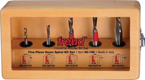 Freud 90-160: 5 Piece Down Spiral Bit Set in Saudi Arabia