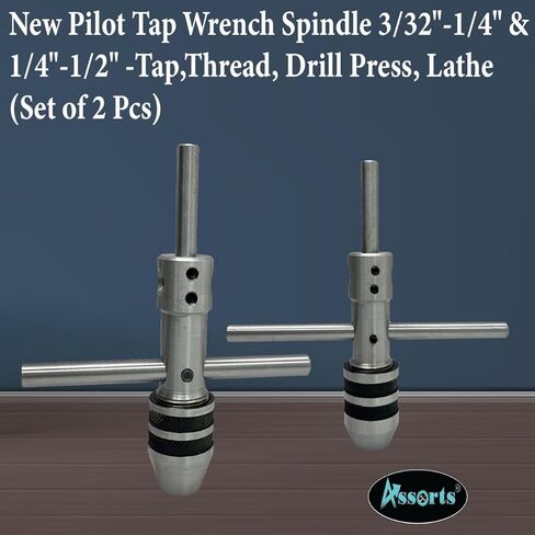 New Pilot Tap Wrench Spindle -Tap,Thread, Drill Press, Lathe (1/4" to 1/2" 1/4 "to 1/2" (6 to 12 mm)) in Saudi Arabia