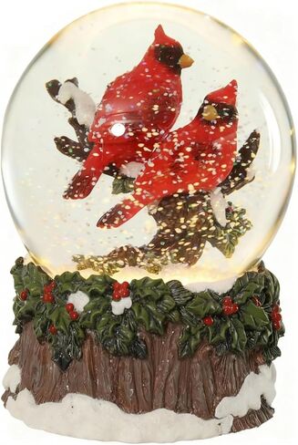 Bdor Santa Red Truck Snow Globe Christmas Musical Lighted Decoration Battery Operated Snow Globe Ornament with Swirling Glitter Kurt Adler for Kids Christmas Holiday Season Home Decor Tabletop in Saudi Arabia