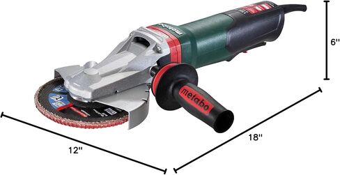 طاحونة برأس مسطحة مقاس 15-150 من Metabo - WEPBF 15-150 - 13. 5 أمبير مع فرامل، مجداف غير قفل، إلكترونيات (613085420 15-150 سريعًا)، طاحونة رأس مسطحة in Saudi Arabia