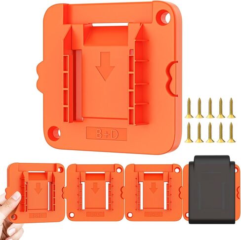 Crivnhar 5 Pack Battery Holder for Black+Decker 20V Battery Mounts Dock Holder Fit for LBXR20 LB20(w/10 Screws, No Battery) in Saudi Arabia