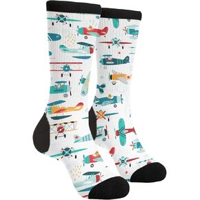 Unisex Fun Novelty Crazy Crew Socks Flute Music Dress Socks in Kuwait