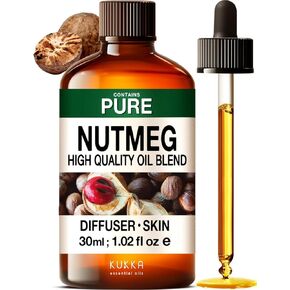 Kukka Spearmint Essential Oil for Diffuser - 100% Natural Aromatherapy Spearmint Oil for Skin Care, Bath Bombs, Soaps and Candles (4 Fl Oz) in Kuwait