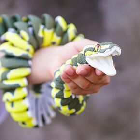 Super Large 3D Printed snake with a movable mouth,47.4inch,Flexible Realistic Articulated Animal Fidget Toys,Mystery Figurines Gifts ,Executive Desk Décor and Festival Collectible (colorfulA 79inch) in Kuwait
