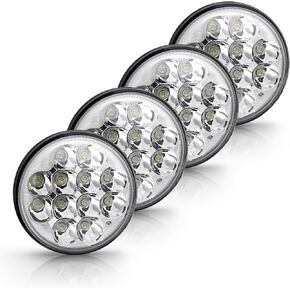 مصباح أمامي LED 5-3/4 بوصة شعاع Hi-lo + DRL + إشارة الانعطاف، مصابيح LED مستديرة 5.75 لسيارة العضلات/السيارات الرياضية/الشاحنة/الجرار/البيك اب 35 وات SAE عوارض محكمة الغلق H4000/H4401/H4002/H4579/H4003/H4402/ H5001/H5006 in Saudi Arabia