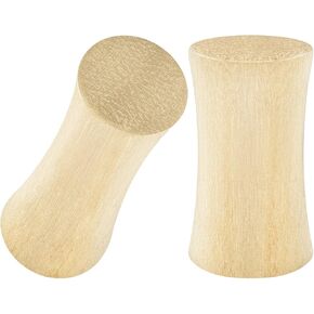 Pair of Double Flared Crocodile Wood Piercing Jewelry Ear Stretcher Plugs Flesh Earring Lobe in Saudi Arabia