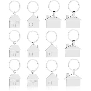 ISKYBOB Set of 3 House Design Key Chain Creative Metal Keyring Gift in Saudi Arabia