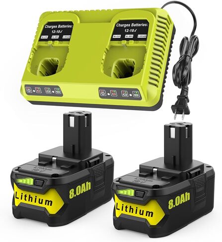 Powilling 2Pack 3.0Ah 18V Ryobi Lithium Replacement Battery for Ryobi 18V Lithium Battery ONE+ P102 P103 P104 P105 P107 18-Volt Cordless Tools Battery Include Charger in Saudi Arabia