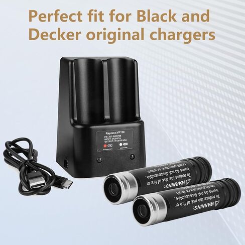【18 Volt 6.0Ah BL1860B】 2Packs Replacement Battery and Charger for Makita 18V Battery Lithium BL1860 BL1850 BL1845 BL1840 BL1830 BL1820 BL1815 BL1860B Battery + 1 Charger for Makita 14.4v-18V Battery in Saudi Arabia