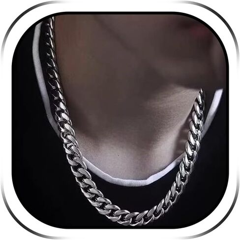 Gold Chunky Necklace Layered Punk Beeds Statement Necklace Trendy Bib Chain Necklace Aesthetic Jewelry for Women and Girls in Saudi Arabia