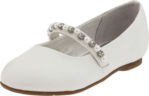 Nina Nataly Ballet Flat (Toddler/Little Kid),White Smooth,7.5 M US Toddler in Saudi Arabia