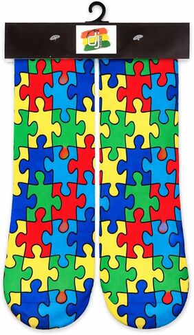 DJDesigns 3D Printed Graphic Kids Youth Sizes (Fits Ages 5-9) Mid Crew Sock in Saudi Arabia