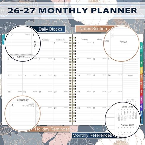 Planner 2024-2025 - JUL 2024 - JUN 2025, 2024-2025 Planner Weekly and Monthly, 8"x10", 2024-2025 Academic Planner, Marked Tabs, Sturdy Cover in Saudi Arabia
