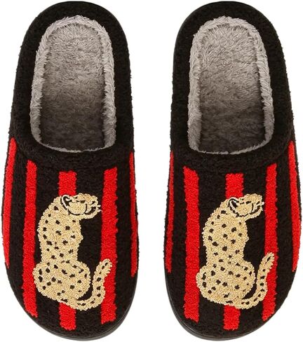 DakinFu Unisex Meet Me at Midnight Slippers Fuzzy Warm House Slippers Winter Indoor Outdoor Shoes in Saudi Arabia