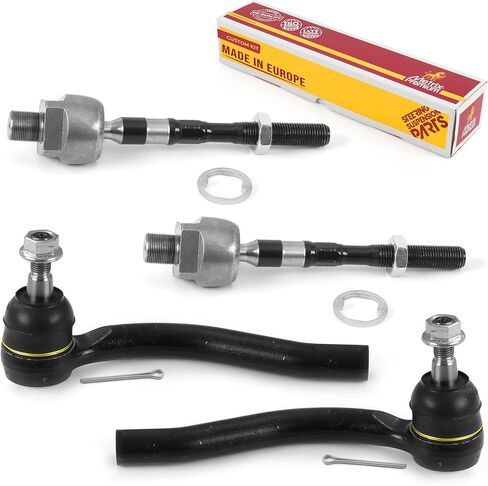 Made in Europe - Metrix Premium 4 PCS Inner and Outer Tie Rod End Kit EV800804, ES800338, ES800337 Fits 2008-2010 INFINITI G37, 2009-2019 Nissan 370Z in Saudi Arabia