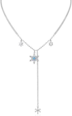 Fire beetle Gold Plated Rhinestone Flower/Anchor Pendant Necklace, Rhinestone Pendant Necklace Vacation Jewelry Gift for Women Girls in Saudi Arabia