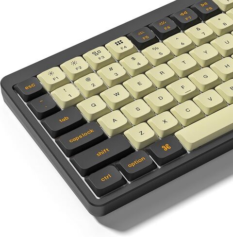 dagaladoo Low Profile keycaps PBT, White Topographic,Side Printed,Dye-Sublimation Keycap, 132key,Double Shot keycaps Suitable for most60% 65% 70% 100% MX Switches Mechanical Keyboard（only keycaps） in Saudi Arabia