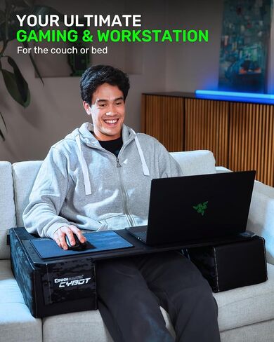 Couchmaster® CYBOT - مكتب كمبيوتر محمول مريح لأجهزة الكمبيوتر المحمولة أو المعدات اللاسلكية، بما في ذلك الوسائد ولوحة الماوس in Saudi Arabia