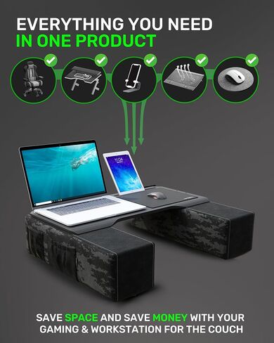 Couchmaster® CYBOT - مكتب كمبيوتر محمول مريح لأجهزة الكمبيوتر المحمولة أو المعدات اللاسلكية، بما في ذلك الوسائد ولوحة الماوس in Saudi Arabia