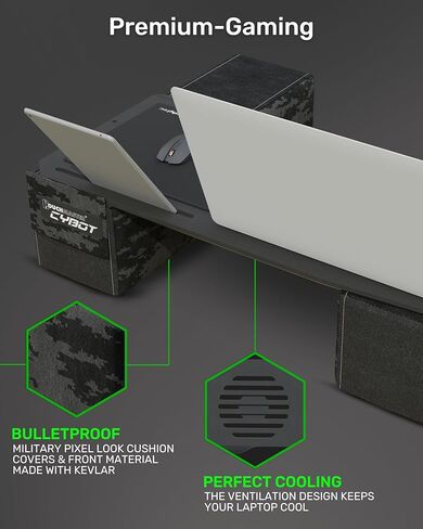 Couchmaster® CYBOT - مكتب كمبيوتر محمول مريح لأجهزة الكمبيوتر المحمولة أو المعدات اللاسلكية، بما في ذلك الوسائد ولوحة الماوس in Saudi Arabia