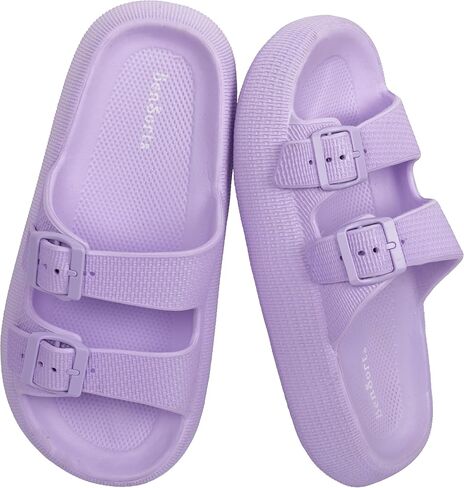 BenSorts Pillow Sandals for Women Men Thick Sole Adjustable Buckles EVA | Cushioned Slides, Cloud-like softness, Foot Pain Relief, Quick Drying in Saudi Arabia