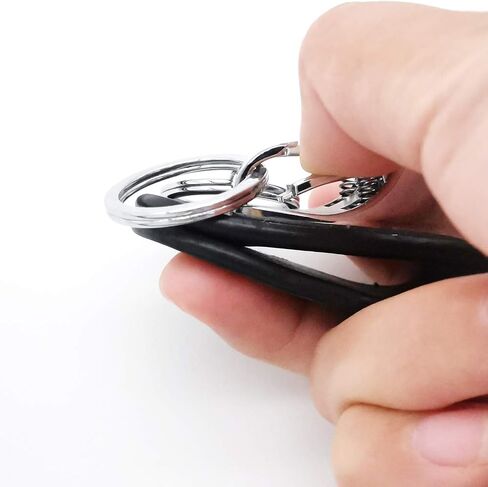 LGNL Leather Belt Loop Keychain with 2 Detachable Clips&Key Ring Belt Key Ring Holder Belt Key Chain in Saudi Arabia