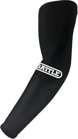 Battle Full Arm Sleeve, Breathable Football Arm Sleeves, Compression Arm Sleeves for Men & Youth, Basketball, Running (Black, S/M) in Saudi Arabia
