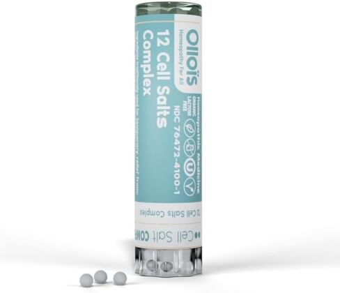 12 Cell Salts Complex - OLLOIS - Organic & Vegan, Kosher Certified, Complex of 12 Cell Salts (Approx. 80 pellets) in Saudi Arabia