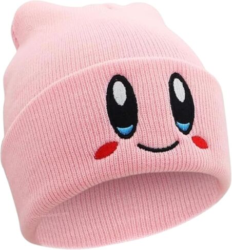 JILANI HANDICRAFT - Kirby Beanie للبالغين مقاس Anime Hat ملحق Kawaii، متوسط-كبير in Kuwait