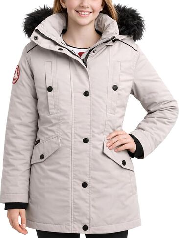 CANADA WEATHER GEAR Girls' Winter Jacket - Stadium Expedition Parka Coat, Fur Trim Hood in Saudi Arabia