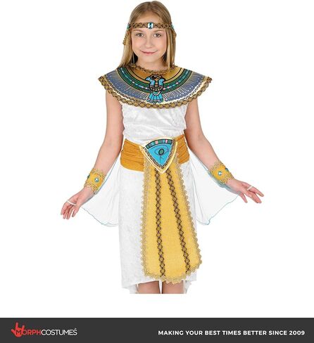 زي كليوباترا للفتيات من فن شاك، زي مصري للأطفال البنات، زي مصري للبنات، زي كليوباترا للأطفال البنات in Saudi Arabia