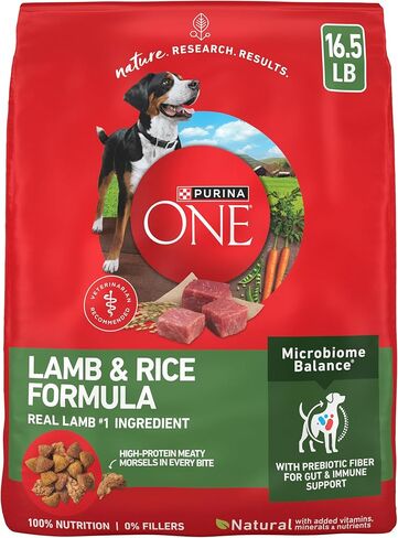 Purina ONE Dry Dog Food Lamb and Rice Formula - 16.5 lb. Bag in Saudi Arabia