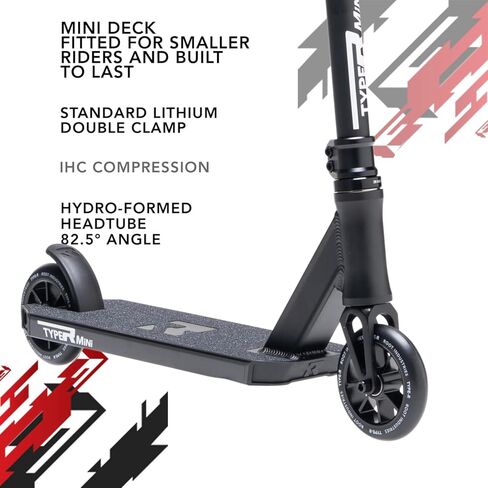 Type R Mini Professional Scooter - Pro Scooters for Small Kids - Short Scooter Deck and Handlebars, 110mm Pro Scooter Wheels - Awesome Colors - Ready 2 Ride Trick Scooter in Saudi Arabia