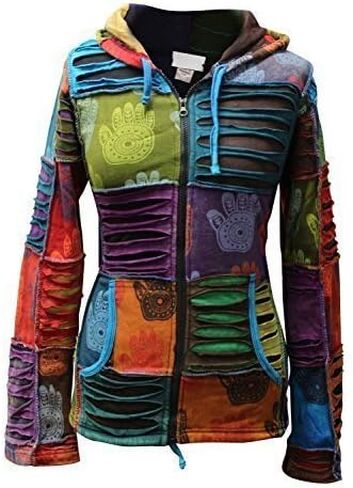 Shopholic Fashion Women Henna Hand Rib Hoodie in Saudi Arabia