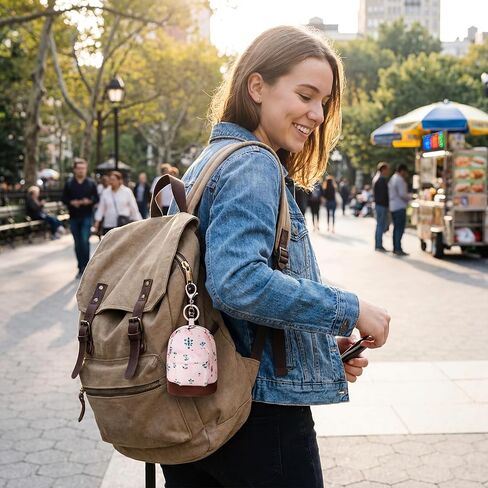 Equsion 16 Pcs Mini Backpack Key Chain 4 Color, Coin Bag, Coin Purse, Small Wallets, Suitable to Carry Small Items, Lipsticks, Tissues, Cards, Headphone, Coin, Good Choice for Gift in Saudi Arabia