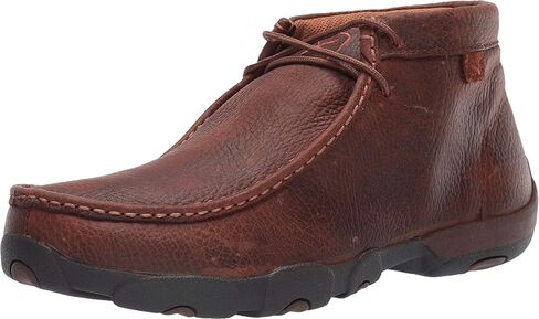 Twisted X Men's Bomber Leather Lace Up Driving Moccasins - Black - 12 D(M) US in Saudi Arabia