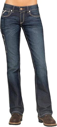 Ariat Female Rebar DuraStretch Riveter Boot Cut Jean Hallow 27 in Saudi Arabia