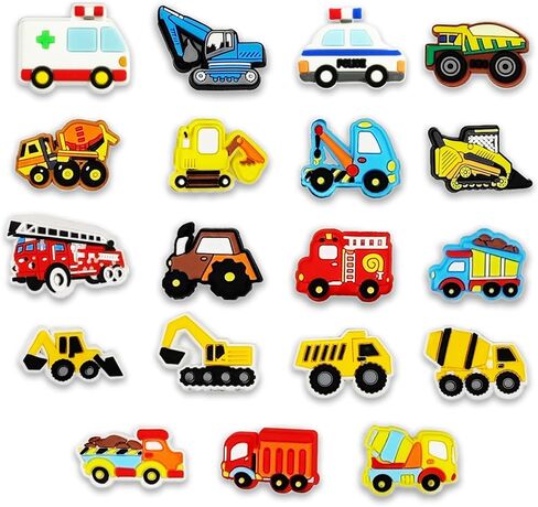 Felvjiaa 19pcs|30pcs Truck Cars Shoe Charms PVC Shoe Jewelry Decoration,Accessories Pins for Boys Girls and Teens Party Favors Birthday Gifts in Saudi Arabia