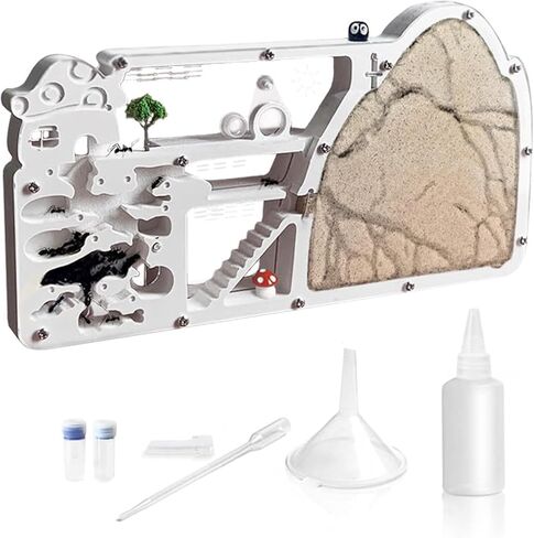Ant Farm Castle, Ant Farms with Yellow Sand and Tool Kit, Ant Colony Observation Kit, Ant Viewing Habitat Science Kit, Educational & Learning Science Kit for Kids, Adults, Student in Saudi Arabia