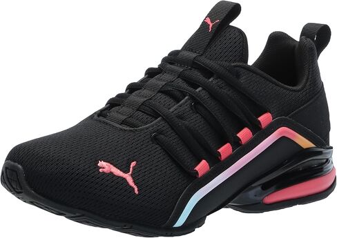PUMA Axelion Sneaker, White Black-Victoria Blue, 4.5 US Unisex Big Kid in Saudi Arabia
