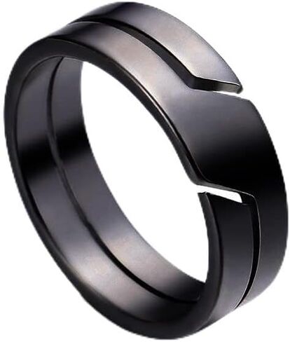 Minimalist Stainless Steel Band Ring for Men Women Simple Knuckle Middle Finger Rings Matching Couple Wedding Bands Fashion Comfort Fit High Polish Jewelry for Boyfriend Girlfriend Bff Gifts Birthday Valentine's Day in Saudi Arabia