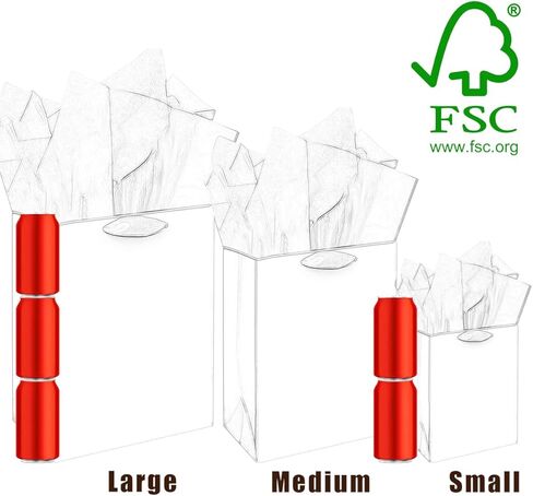 Gcardist Christmas Paper Gift Bags with Tissue Paper Handles Assorted Sizes 12PCS Merry Christmas Bags in Saudi Arabia