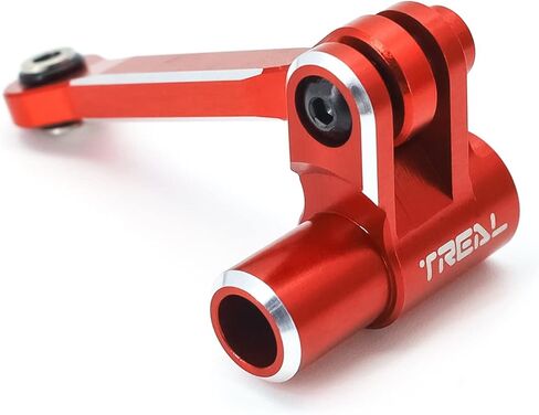 TREAL Aluminium 7075 Servo Horn 25t & Detering Drag Link متوافق مع Xmaxx (أسود) in Kuwait