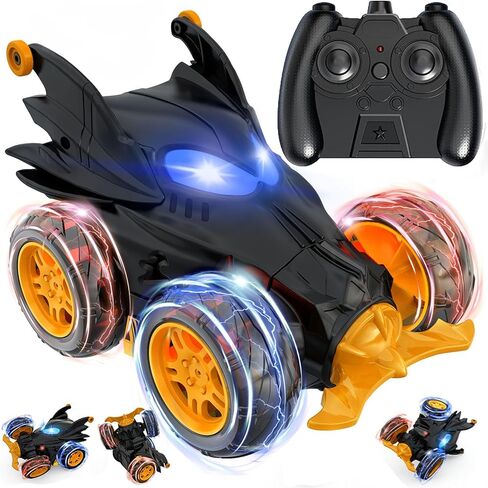 Spider Remote Control Car Toys for Boys- 360° Rotating RC Stunt Cars 4WD Monster Cars for Kids, 2.4GHz Electric Vehicle Toy Car with LED Lights, Birthday Gift for 3 4 5 6 7 8 9 Year Old Boys in Kuwait