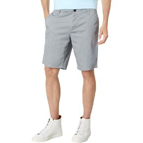 A|X Armani Exchange Men's Solid Stretch Twill Short, White, 32 in Saudi Arabia