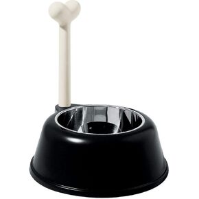 Alessi AMMI02 RO Lupita Dog Bowl من الراتنج الحراري مع إدراج من الفولاذ المقاوم للصدأ 18/10، مقاس واحد، أحمر برتقالي in Kuwait